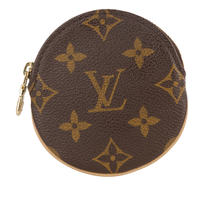 Louis Vuitton Round Coin Purse, &pound;150, Accessories, Brown, Coated Canvas, Front view